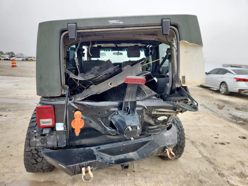 1J4GA59127L217251 - 2007 JEEP WRANGLER SAHARA შავი ფოტო 6