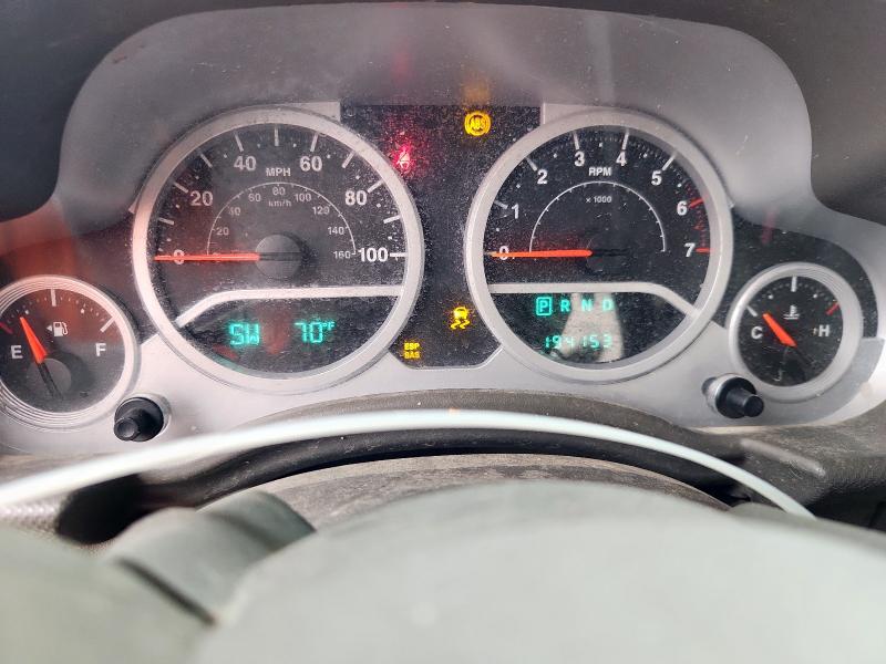 1J4GA59127L217251 - 2007 JEEP WRANGLER SAHARA შავი ფოტო 9