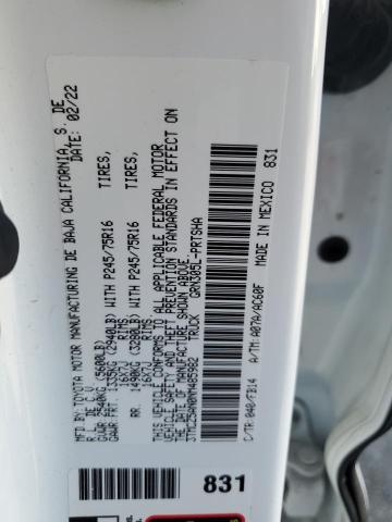 3TMCZ5AN0NM485982 - 2022 TOYOTA TACOMA DOUBLE CAB 白色 照片 13