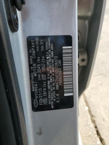 KMHCT5AEXDU106073 - 2013 HYUNDAI ACCENT GLS 银色 照片 13