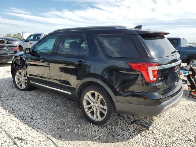 1FM5K7D82HGC89356 - 2017 FORD EXPLORER XLT BLACK photo 2