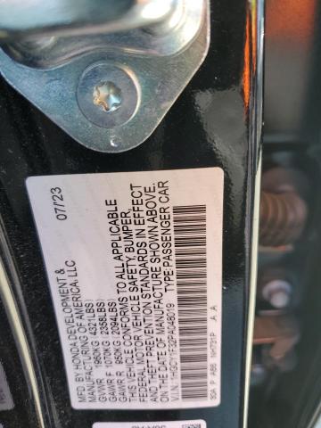 1HGCY1F32PA048019 - 2023 HONDA ACCORD EX BLACK photo 12