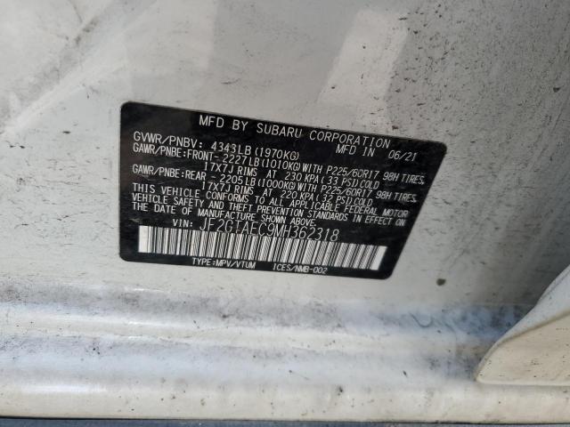 JF2GTAEC9MH362318 - 2021 SUBARU CROSSTREK PREMIUM 白色 照片 12