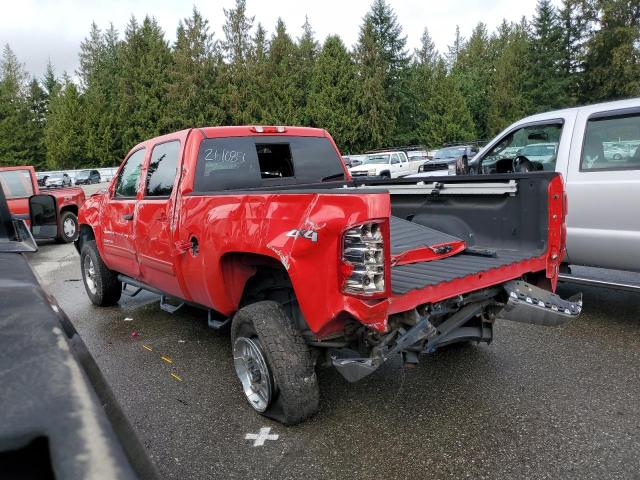 1GC1KXCG4BF106192 - 2011 CHEVROLET SILVERADO K2500 HEAVY DUTY LT RED photo 2