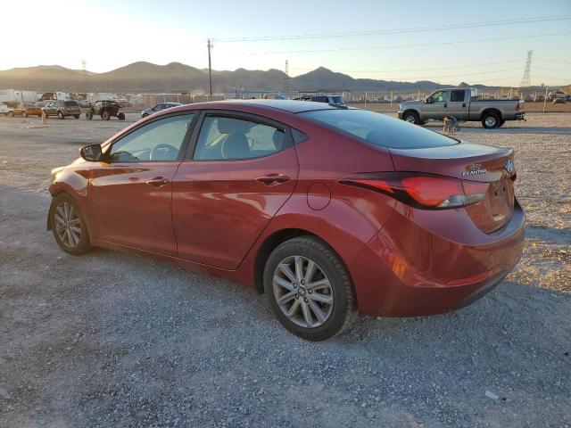 5NPDH4AEXGH749171 - 2016 HYUNDAI ELANTRA SE BURGUNDY photo 2