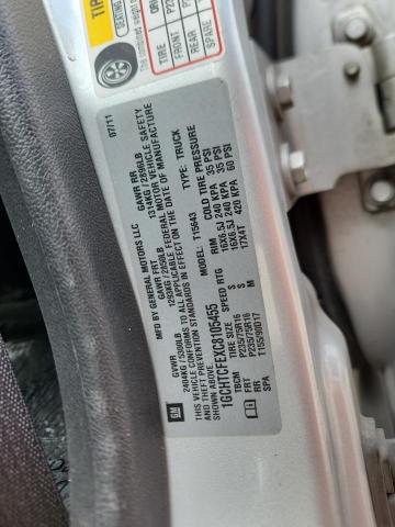 1GCHTCFEXC8105455 - 2012 CHEVROLET COLORADO LT SILVER photo 13