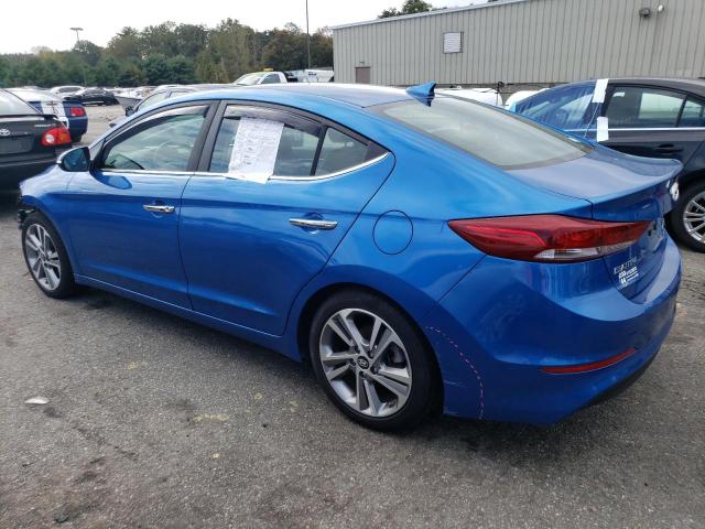 KMHD84LF8HU283393 - 2017 HYUNDAI ELANTRA SE BLUE photo 2