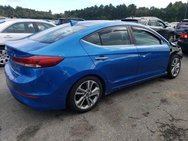 KMHD84LF8HU283393 - 2017 HYUNDAI ELANTRA SE BLUE photo 3