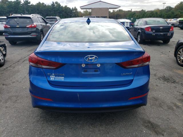 KMHD84LF8HU283393 - 2017 HYUNDAI ELANTRA SE BLUE photo 6