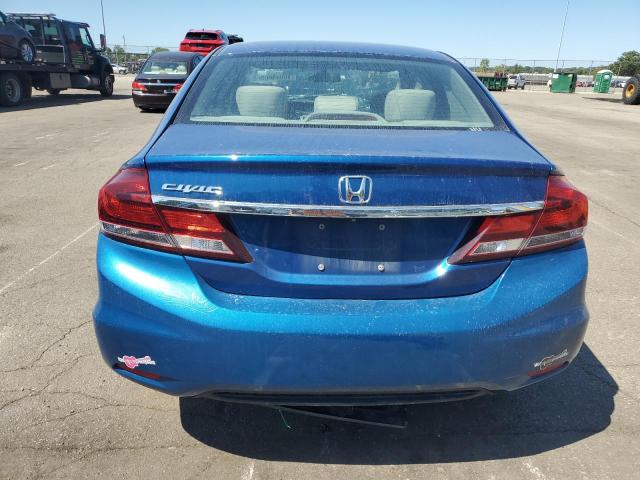 19XFB2F5XDE064160 - 2013 HONDA CIVIC LX BLUE photo 6