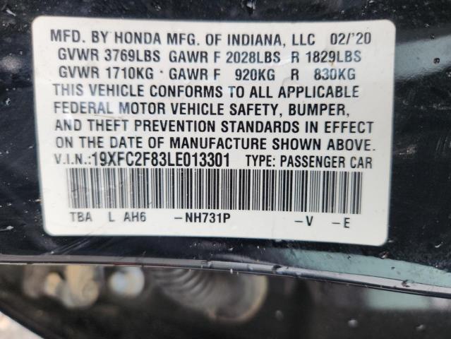 19XFC2F83LE013301 - 2020 HONDA CIVIC SPORT 黑色 照片 12