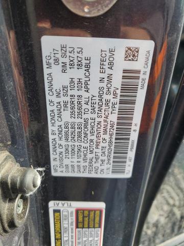 2HKRW2H58HH672467 - 2017 HONDA CR-V EX Grafit foto 13