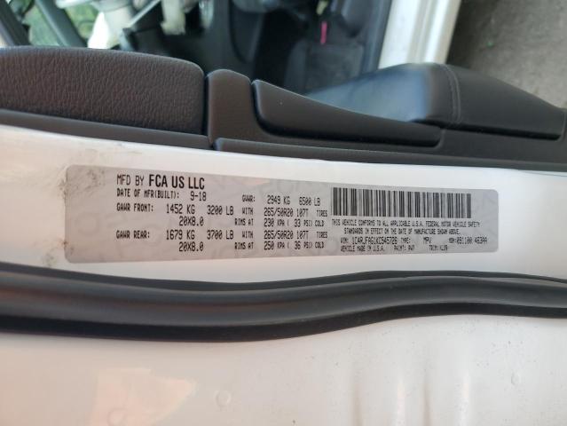 1C4RJFAG1KC545726 - 2019 JEEP GRAND CHER LAREDO WHITE photo 13