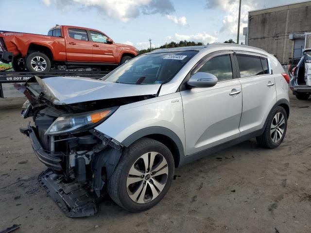 KNDPCCA22D7457400 - 2013 KIA SPORTAGE EX SILVER photo 1