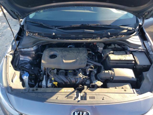 3KPA24AB5KE210237 - 2019 KIA RIO S GRAY photo 11