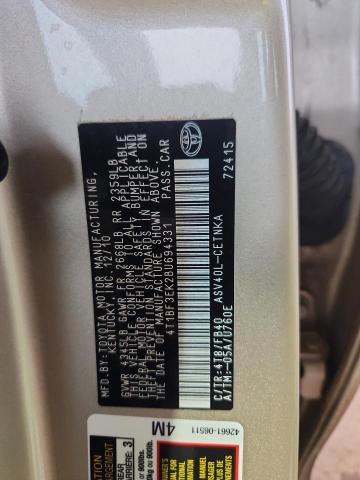 4T1BF3EK2BU694331 - 2011 TOYOTA CAMRY BASE GOLD photo 13