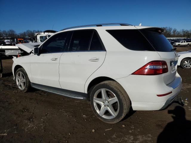 4JGDA5HBXEA406933 - 2014 MERCEDES-BENZ ML 350 4MATIC WHITE photo 2