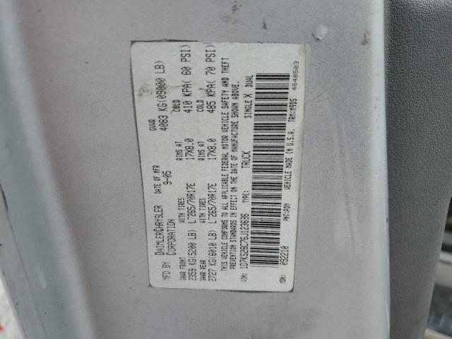 1D7KS28C76J123686 - 2006 DODGE RAM 2500 ST GRAY photo 12