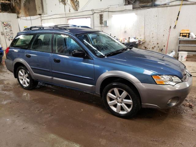 4S4BP61C767332559 - 2006 SUBARU LEGACY OUTBACK 2.5I BLUE photo 4