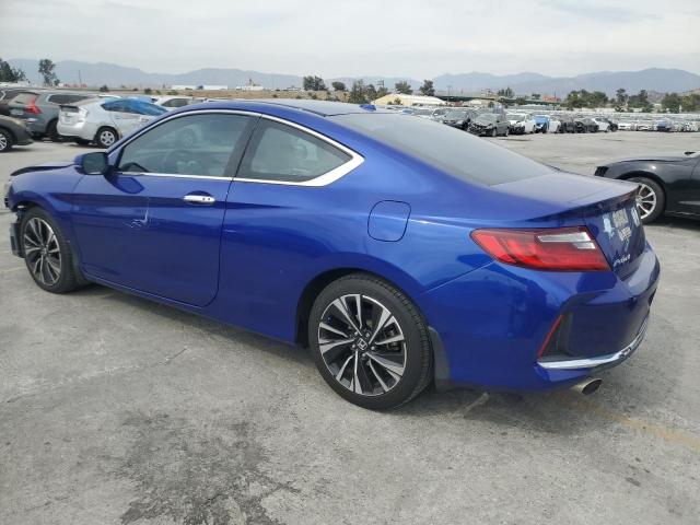1HGCT2B81HA007419 - 2017 HONDA ACCORD EXL BLUE photo 2