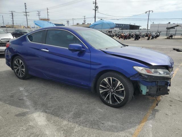1HGCT2B81HA007419 - 2017 HONDA ACCORD EXL BLUE photo 4