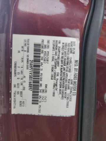 2FAHP71V58X168897 - 2008 FORD CROWN VICT POLICE INTERCEPTOR MAROON photo 12