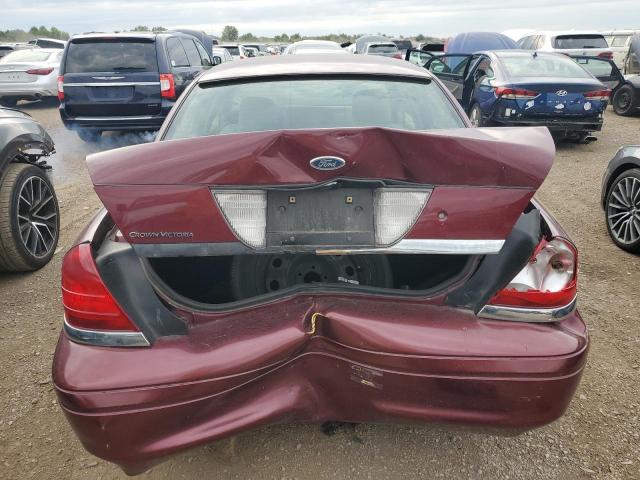 2FAHP71V58X168897 - 2008 FORD CROWN VICT POLICE INTERCEPTOR MAROON photo 6