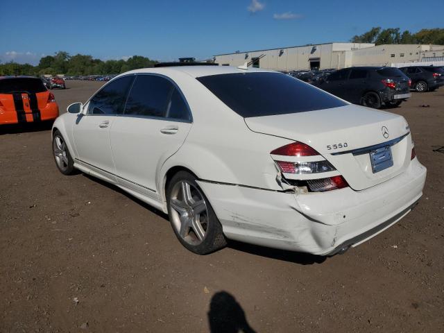 WDDNG86X39A261981 - 2009 MERCEDES-BENZ S 550 4MATIC WHITE photo 2