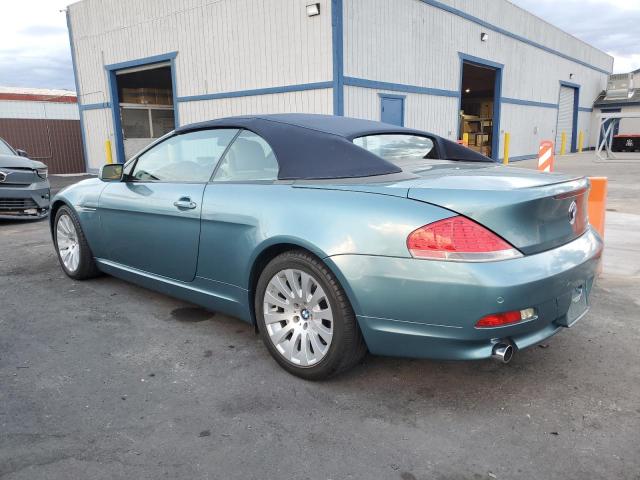 WBAEK73405B327613 - 2005 BMW 645 CI AUTOMATIC BLUE photo 2