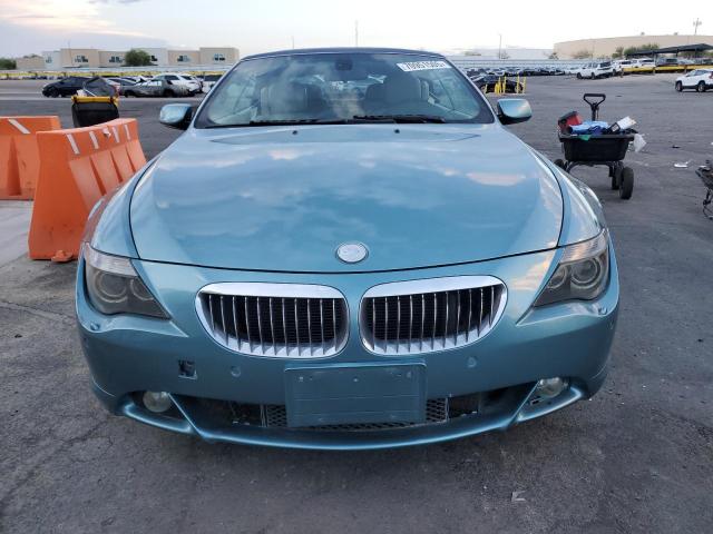 WBAEK73405B327613 - 2005 BMW 645 CI AUTOMATIC BLUE photo 5