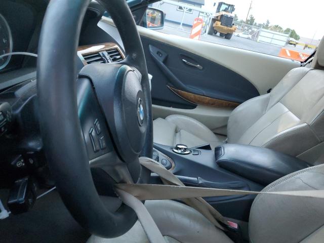 WBAEK73405B327613 - 2005 BMW 645 CI AUTOMATIC BLUE photo 9