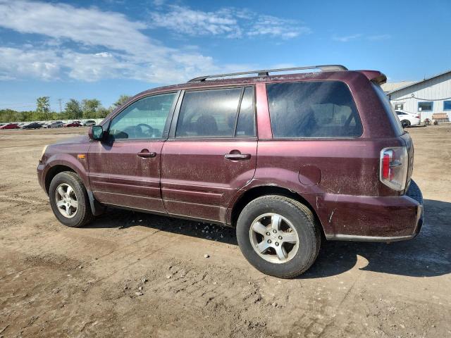 5FNYF28537B001734 - 2007 HONDA PILOT EXL BURGUNDY photo 2