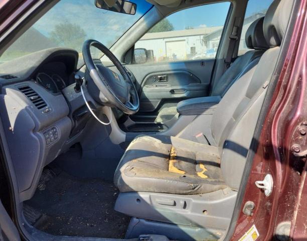 5FNYF28537B001734 - 2007 HONDA PILOT EXL BURGUNDY photo 7