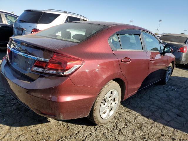 19XFB2F52FE291801 - 2015 HONDA CIVIC LX BURGUNDY photo 3