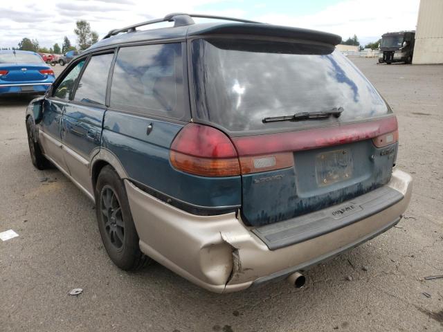 4S3BG6858X7633791 - 1999 SUBARU LEGACY OUTBACK GREEN photo 3