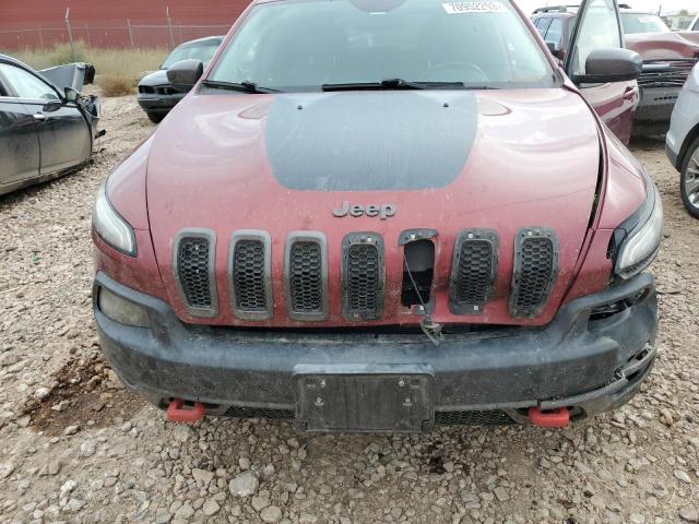 1C4PJMBS9EW173697 - 2014 JEEP CHEROKEE TRAILHAWK BURGUNDY photo 11