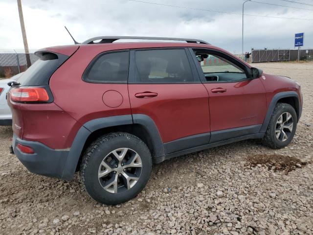 1C4PJMBS9EW173697 - 2014 JEEP CHEROKEE TRAILHAWK BURGUNDY photo 3