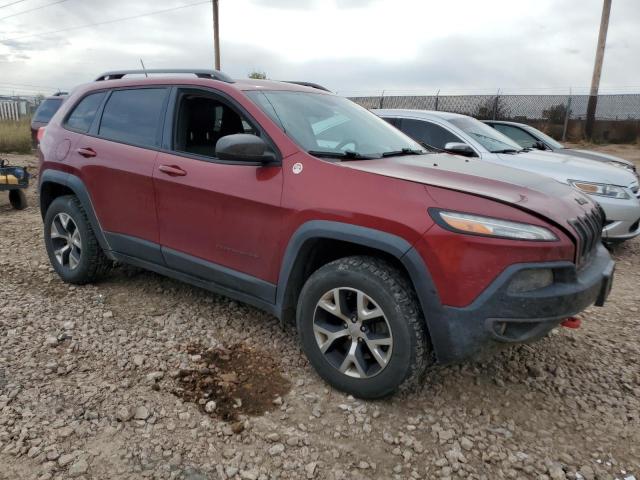 1C4PJMBS9EW173697 - 2014 JEEP CHEROKEE TRAILHAWK BURGUNDY photo 4