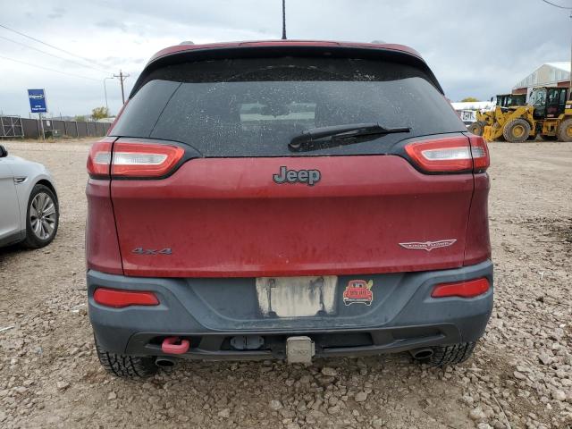 1C4PJMBS9EW173697 - 2014 JEEP CHEROKEE TRAILHAWK BURGUNDY photo 6