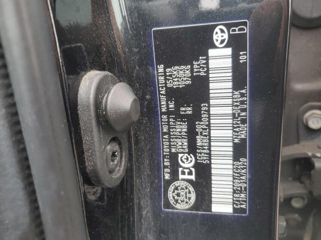 5YFB4RBEXLP009793 - 2020 TOYOTA COROLLA SE 黑色 照片 13