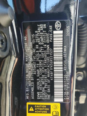 4T4BF1FK5GR531527 - 2016 TOYOTA CAMRY LE BLACK photo 13