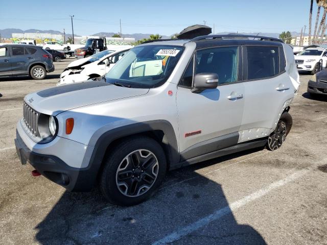 ZACCJBCB2HPG30224 - 2017 JEEP RENEGADE TRAILHAWK SILVER photo 1