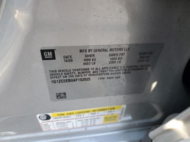 1G1ZC5EB9AF152825 - 2010 CHEVROLET MALIBU 1LT SILVER photo 12