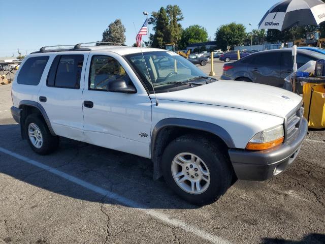 1B4HR38N72F205791 - 2002 DODGE DURANGO SPORT WHITE photo 4