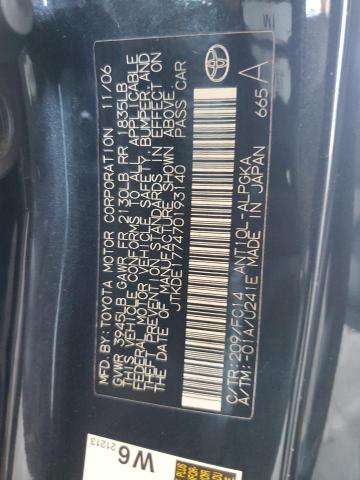 JTKDE177470193140 - 2007 TOYOTA SCION TC BLACK photo 12