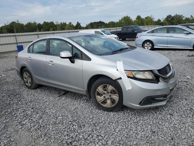 19XFB2F51DE053063 - 2013 HONDA CIVIC LX SILVER photo 4