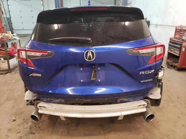 5J8TC2H63NL004947 - 2022 ACURA RDX A-SPEC BLUE photo 6