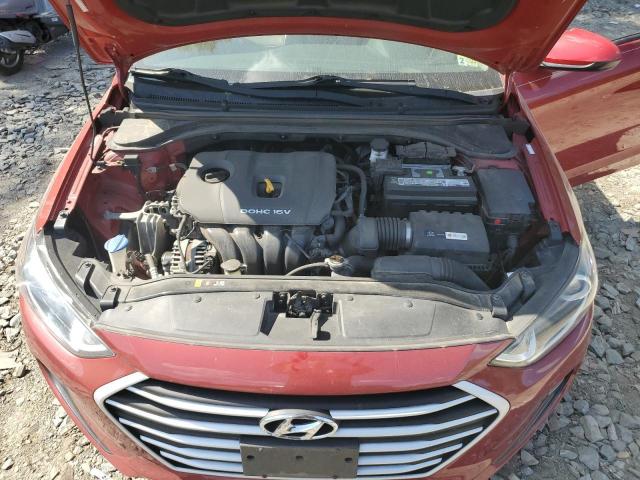 KMHD84LF6HU423229 - 2017 HYUNDAI ELANTRA SE RED photo 11