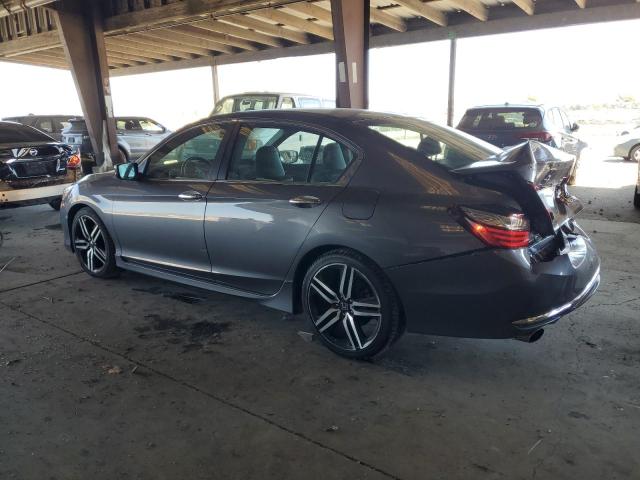 1HGCR2F57HA032789 - 2017 HONDA ACCORD SPORT GRAY photo 2