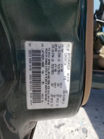 1J4FF48S9YL148965 - 2000 JEEP CHEROKEE SPORT GREEN photo 13